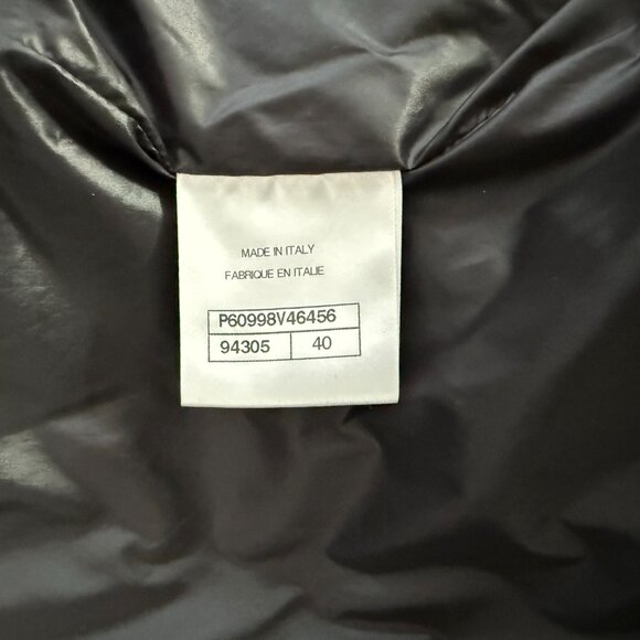 Chanel black mesh sleeves and hoodie light jacket size 40 - Picture 9 of 10